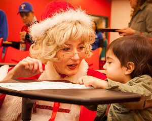 2018 family hope center at mlb christmas party mrs claus