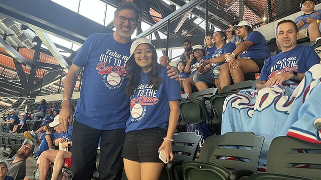 5-year-old adopted through Buckner throws out first pitch at Texas Rangers  game · Foster Care and Adoption · Buckner International