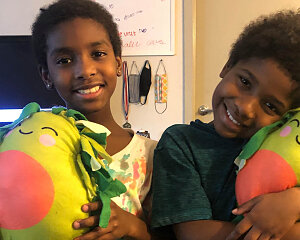 pillow craft projects made from studetns at the family hope center